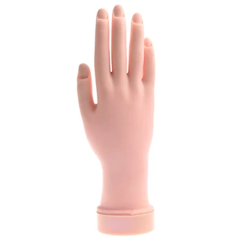 

Movable Soft Practice Hand For Nail Art Training Tips