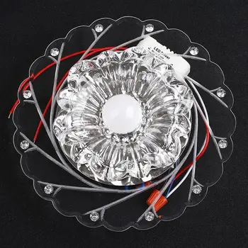 

Indoor Modern Crystal LED Blue Ceiling Chandelier Lamp Bedroom Living Room