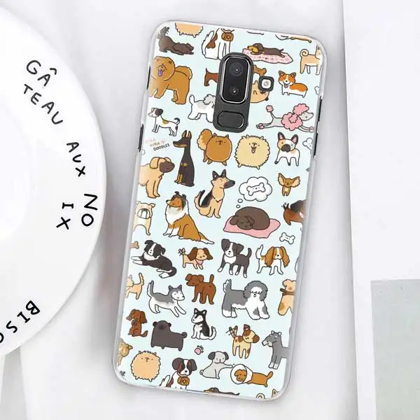 11 Dachshund Doxie Цветок Собака Щенок Чехлы для samsung Galaxy J4 Plus J6 Plus J8 J3 J5 J7 J5 Prime жесткий чехол - Цвет: 11