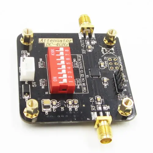 PE4302 цифровому RF Ступенчатый аттенюатор модуль высокую линейность 0.5dB В переменного тока, 50-Ом ВЧ DSA