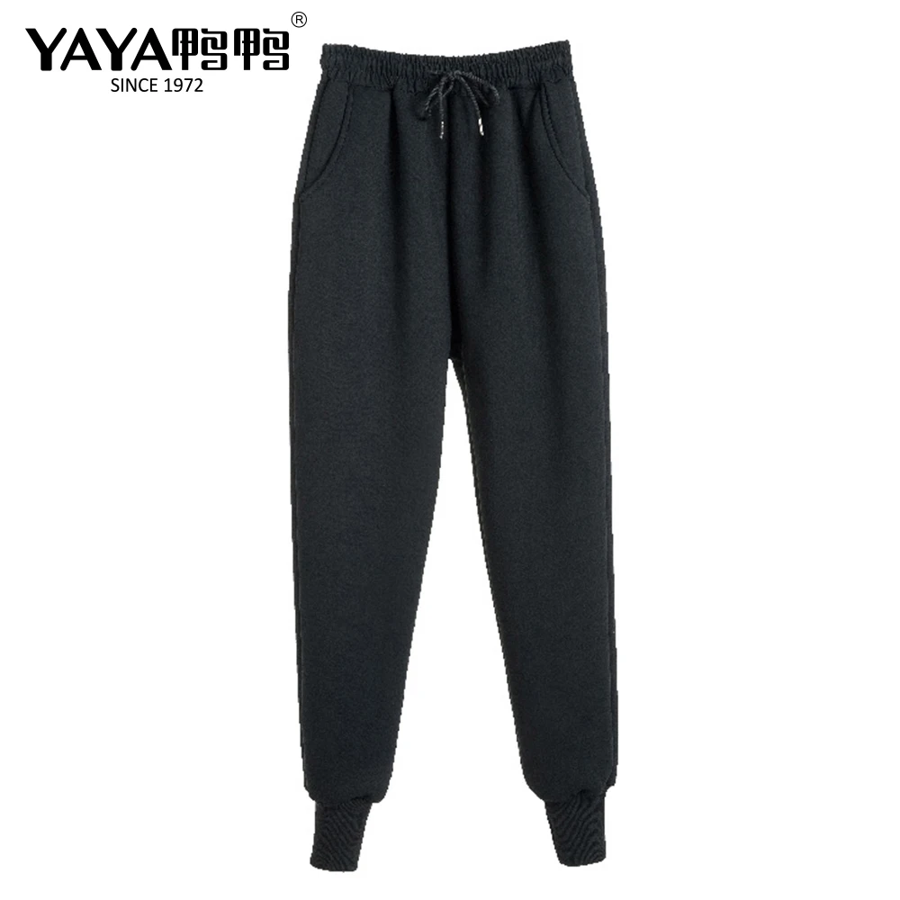 

YAYA 2020 Winter Warm Plush Pants Plus Casual Pants For Ladies Winter Thermal Pants