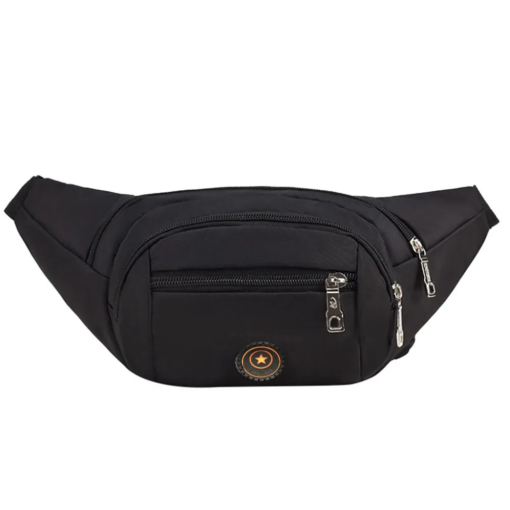 Belly Bag for Women and Men Belt Bag Black Waist Pack Outdoor Phone Bag #4R20 (2)