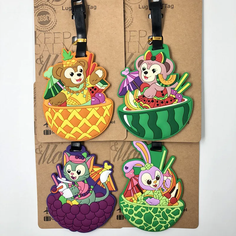 Travel Accessories Duffy stellar Sherry may Baggage Tags Luggage Tag Cartoon Silica Gel Suitcase ID Addres Holder Portable Label