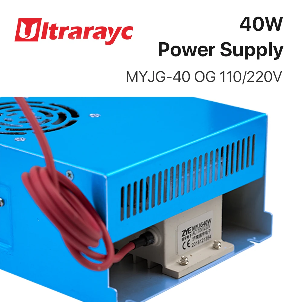 Ultrarayc 40 Вт CO2 лазерный источник питания MYJG 40WT 110 V/220 V для лазерной трубки гравировальный станок для резки Модель A