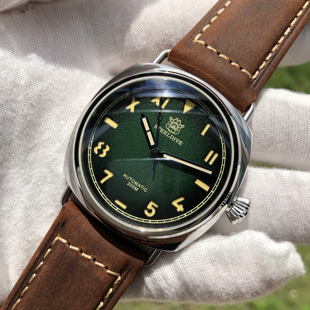 Top Brand Steeldive SD1936 Stainless Steel Case Skeleton Numbers 200M Water Resistant Japan NH35 Automatic Dive Watch afbeelding