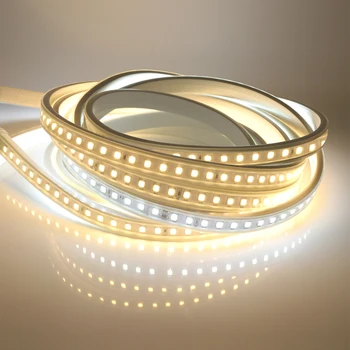 

AC 220V Flexible LED Tape with IC Stable Constant Current SMD4040 100LEDs/M Waterproof LED Strip with EU Plug LED Ribbon