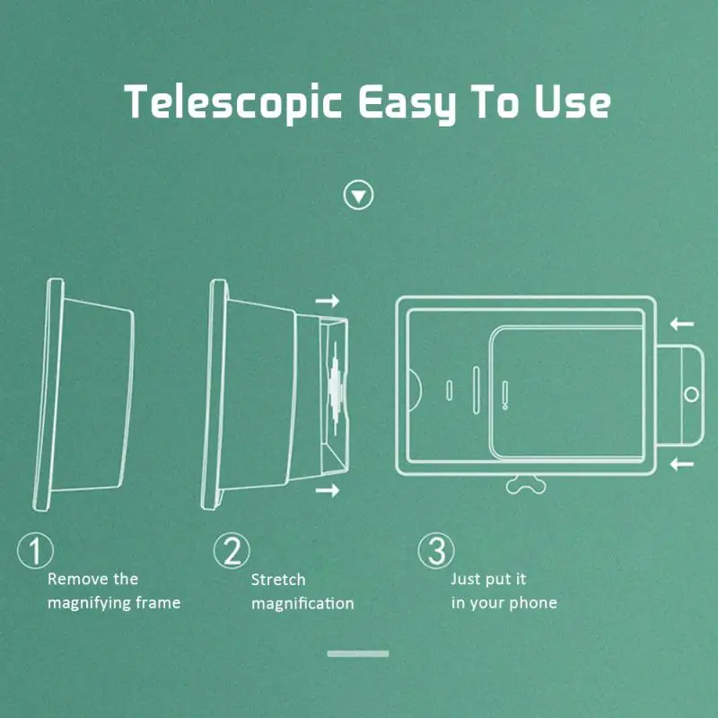 F2 Multifunctional Mobile Phone Desktop Stand Folding 3D Mobile Phone Screen Amplifier Universal Smartphone Special Accessories 2