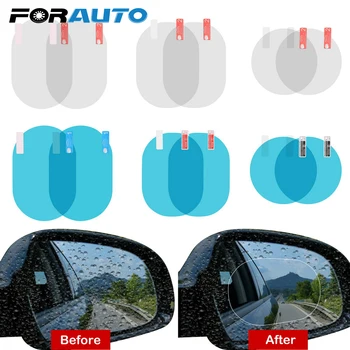 

2PCS/Set Anti Fog Car Mirror Window Clear Film Membrane Anti-glare Waterproof Rainproof Car Sticker Car Styling Accessories