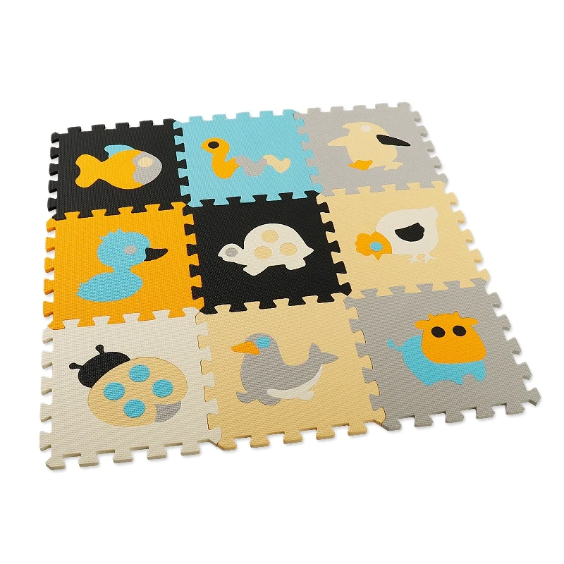 9 pièces bébé jouer Puzzle tapis bande dessinée EVA mousse tapis de verrouillage enfants jouer tapis rampant activité tapis de sol