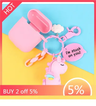 

for AirPods Pro 4 Case cute cartoon keyring Silicone Case funny for AirPods Pro4 mini Bluetooth Earbuds Protect Cover