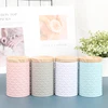 High-End Wood Grain Tin Boxes Solid Metal Storage Box Coffee Tea Cans Candy Container Large Capacity Home Organizer 2