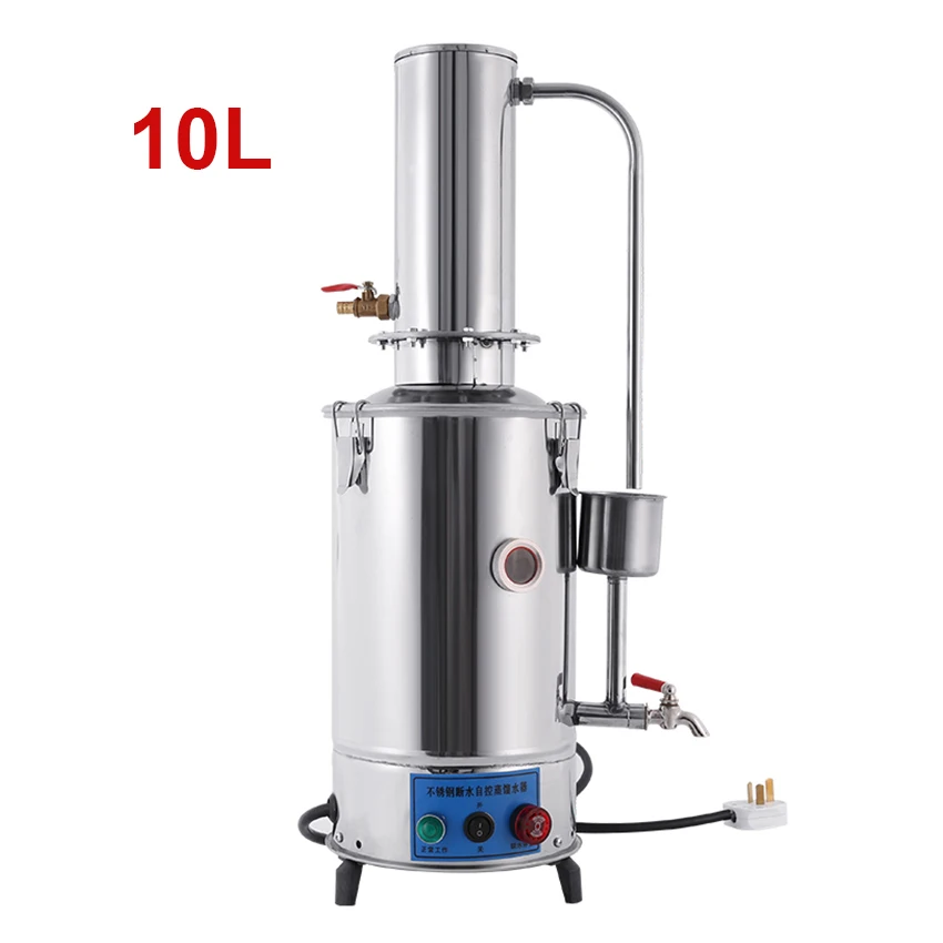 10l Lab Pure Water Distiller Electric Stainless Moonshine Distiller