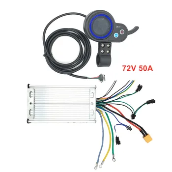 

72V 50A Controller Display Accelerator for front and rear wheel Dual engines 7000W electric scooter kickscooter mother board PCB