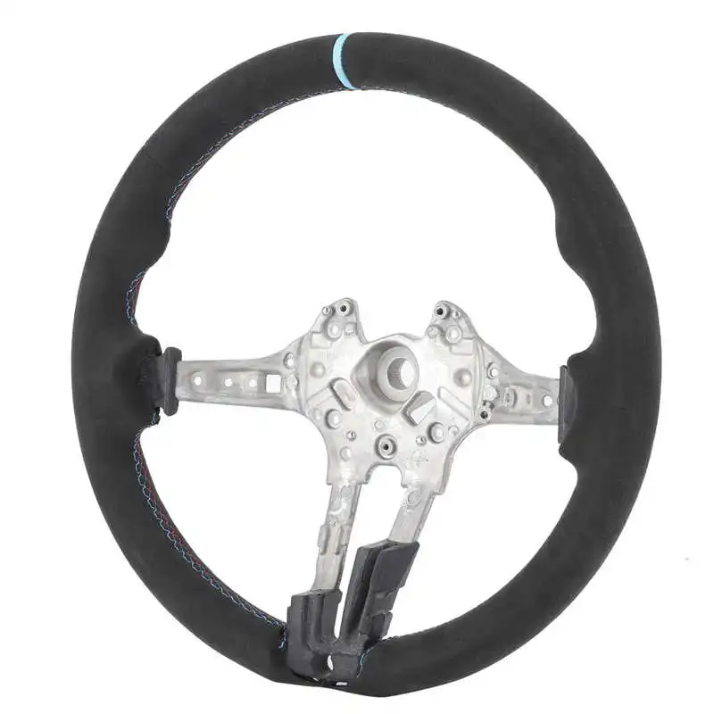 M 퍼포먼스 풀 스웨이드 스티어링 휠, 업그레이드 블루 스트라이프, BMW F20 F22 F30 F32 M2 M3 M4 에 적합