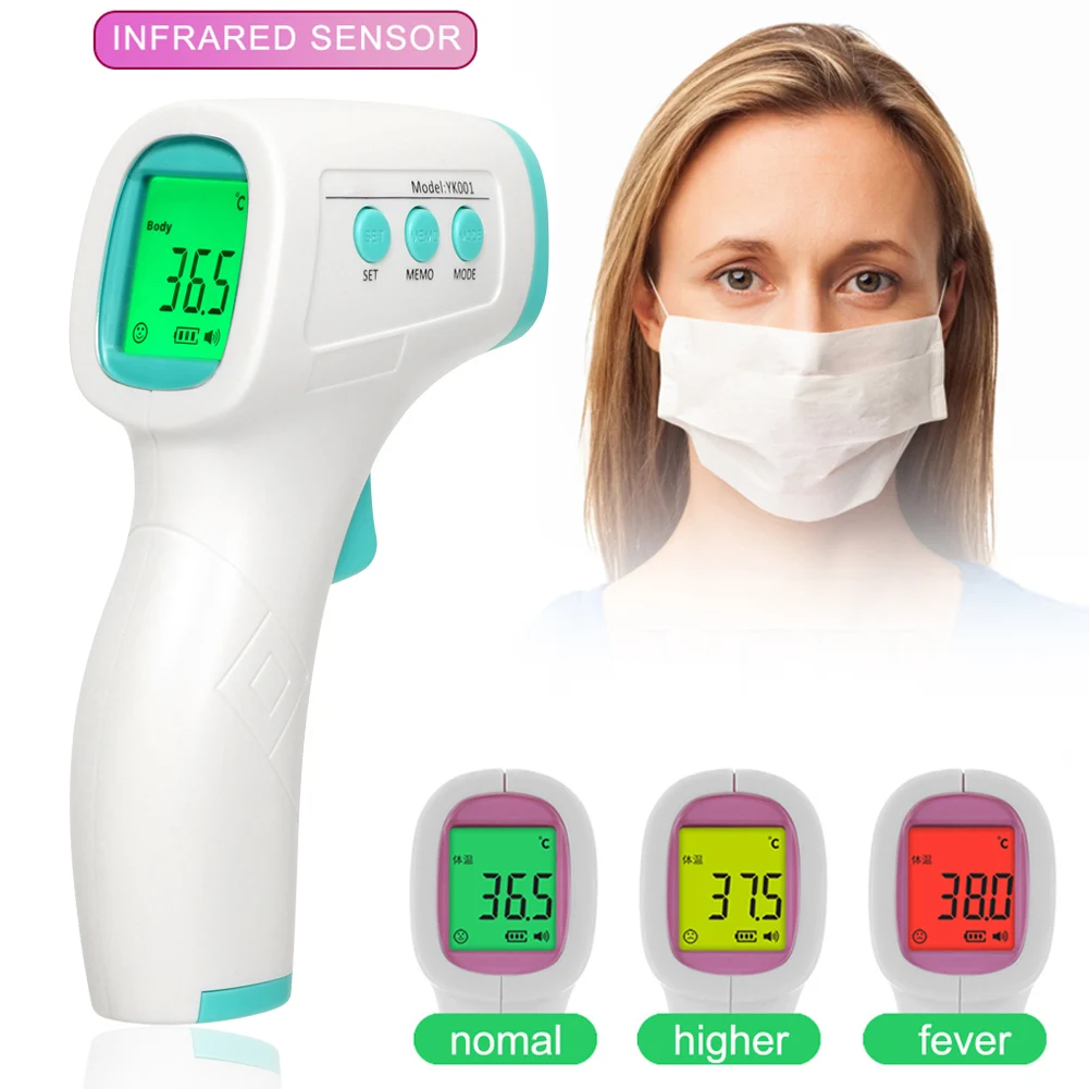 

Digital LCD Infrared Thermometer NO-contact Temperature Meter for Adult Baby KQS8