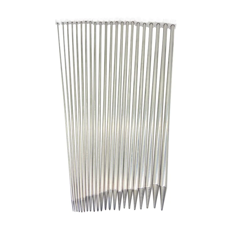 Premium Stainless Steel Straight Knitting Needles
