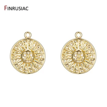 

New Designer Unique Handmade 14k Gold Plated Sun Charms For DIY Jewelry Making Earrings Necklace Fittings Material