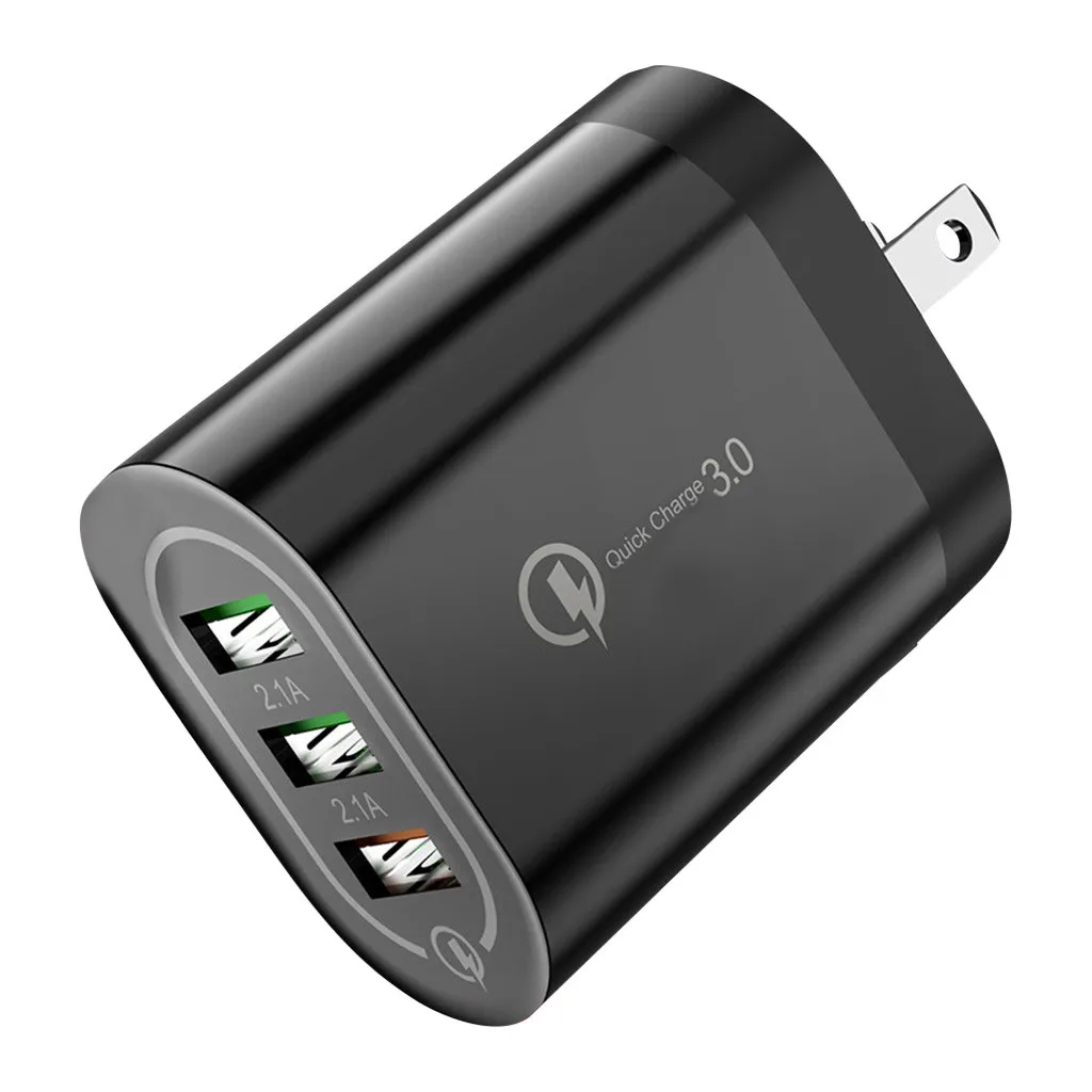 Быстрая зарядка US 18 Вт для QC 3,0 5 В/2A 3-USB зарядное устройство для путешествий источник питания быстрая зарядка зарядное устройство для мобильного телефона для iPhone samsung