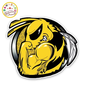 

Cute Bumblebee Decal Color Car Sticker Personalized PVC Waterproof Car Sticker Suitable for All Kinds of Cars, 14cm*13cm