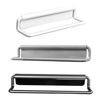 

Bathroom Wall-mounted Punch-free Towel Holder Home Bath Towel Storage Shelf Kitchen Cleaning Rag Rack Hotel Accessories