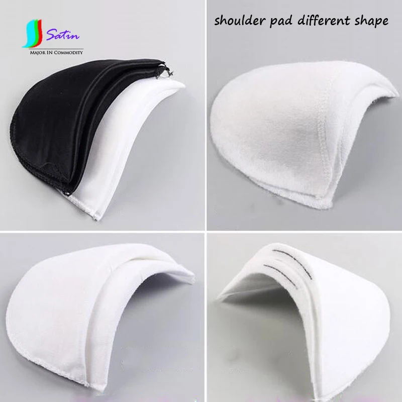 Price 10 Pairs White Black Summer/Autumn Cotton Fashion Suit/Dress/Skirt Sew Decorate Brace Shoulder Pad S0060L