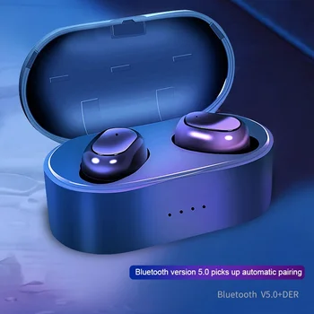 

M9 Waterproof Earphone TWS True Wireless Bluetooth Sports Earpiece Charging Box Binaural In-ear Music Running Subwoofer