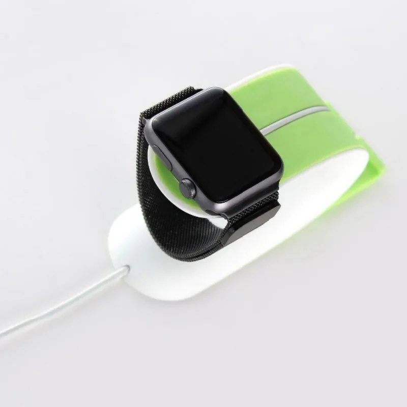 2 в 1 мульти-Зарядка Док-станция зарядное устройство Подставка для Apple Watch для iPhone поддержка мобильного телефона планшета
