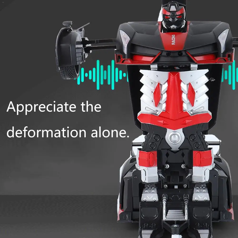 Rc Transformer 2 In 1 RC Car Driving Sports Cars Drive Transformation Robots Models Remote Control Car RC Fighting Toy Gift