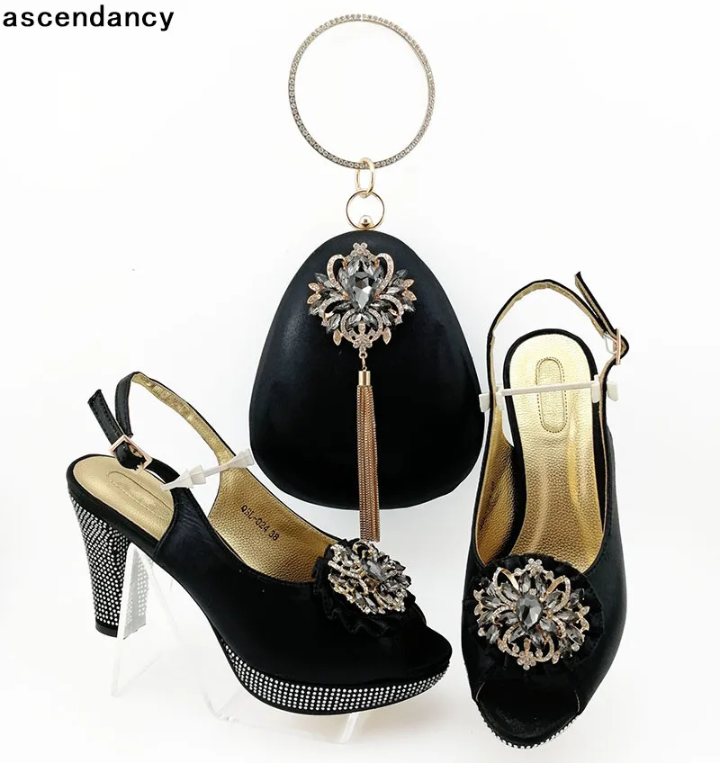 

Women Shoe and Bag Set In Italy Shoes and Bag Set Italian Shoe and Bag Set for Party In Women Italian Matching Shoe and Bag Set