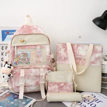 Gradient ins schoolbag female junior middle school students lovely girl backpack from grade three to grade four, five and six