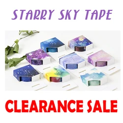 Autocollants séries étoiles du ciel et ruban en papier, magnifique, pour Album journal intime, décoration, DIY bricolage, 8201 