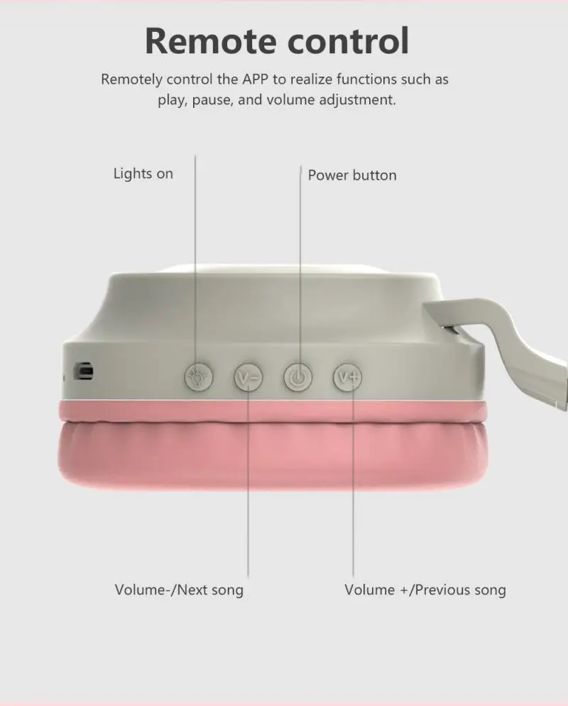 Cute Wireless Headphones Glowing Bluetooth 5 0 Headphone For Girls Cat Ear Headset Hifi Stereo Music With Microphone Dropship
