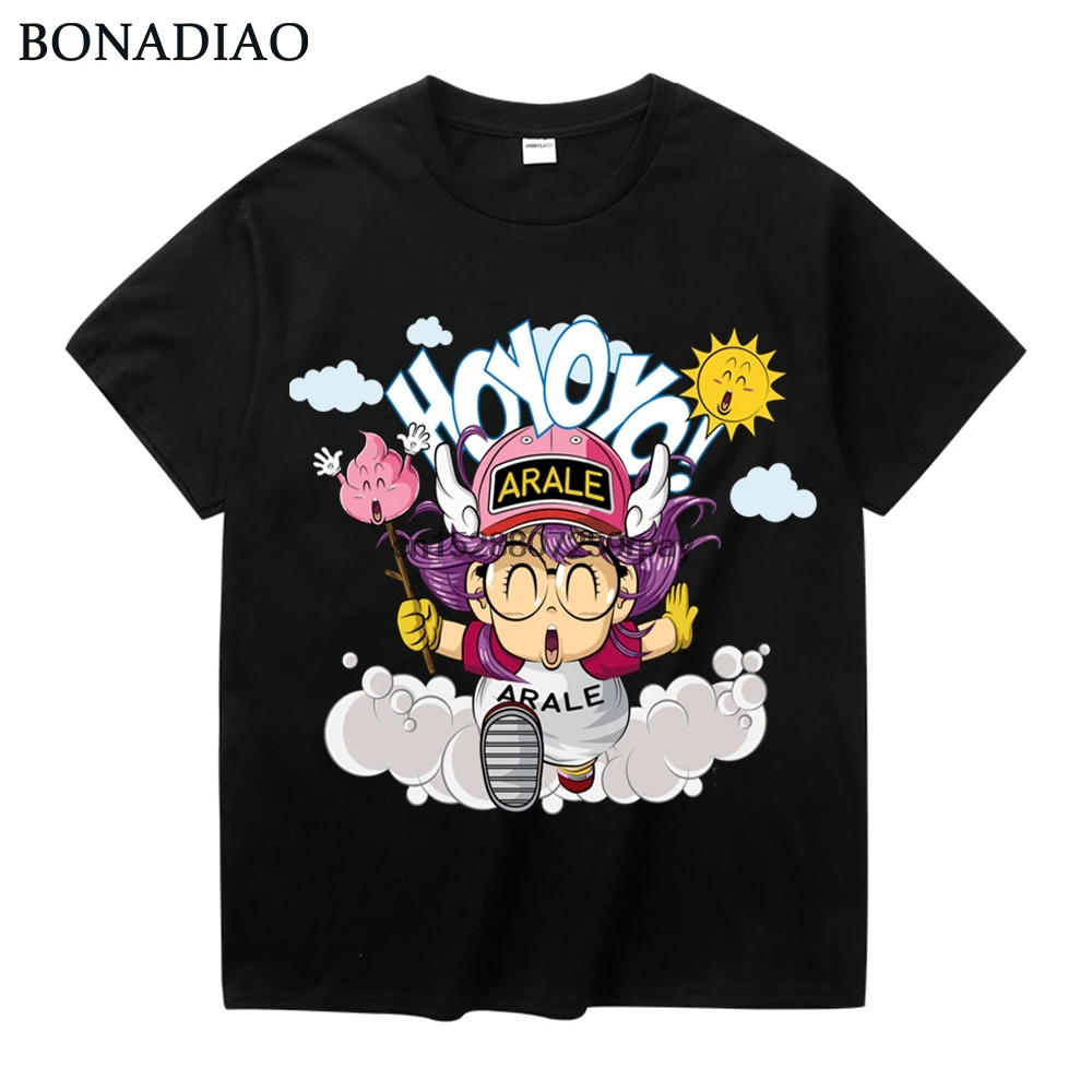 Классическая аниме Dr. Slump Arale футболка унисекс популярная хлопковая Футболка с