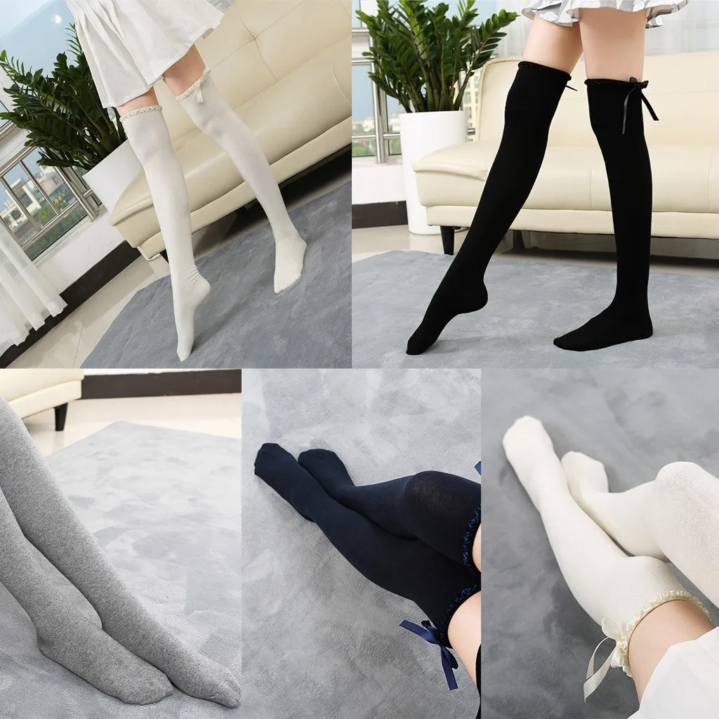 Женские носки, теплые новые женские облегающие носки, осенне-зимние хлопковые теплые носки до колена# P4