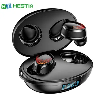 

New Type-c Interface TWS Bluetooth Earphone Bluetooth 5.0 Digital Display Touch HiFi Sound Earset Waterproof IPX7 In Ear Earbuds