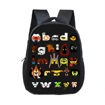 

Alphabet printing children's school bag large capacity toddler backpack teen girl school bag primary school backpack bag