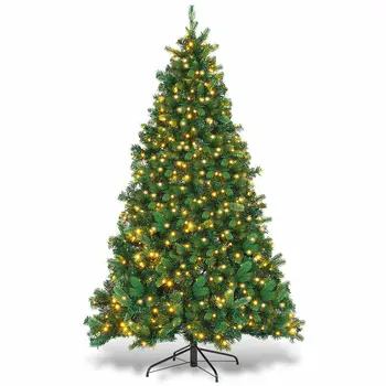 

Christmas Tree Artificial Decoration LED Light with Solid Metal Legs for Home Party New Christmas Decoration 100x15x16cm TB
