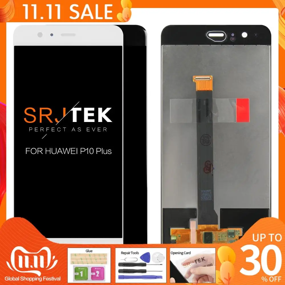 

Tested 5.5'' 2560x1440 For HUAWEI P10 Plus LCD Display with Touch Screen Digitizer Assembly Replacement Parts VKY-AL00