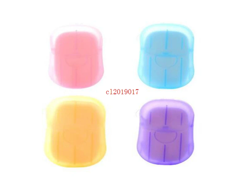 1000sets Mini Paper Soap Outdoor Travel Soap Paper Washing Hand Bath Clean Scented Slice Sheets Disposable Box Soap
