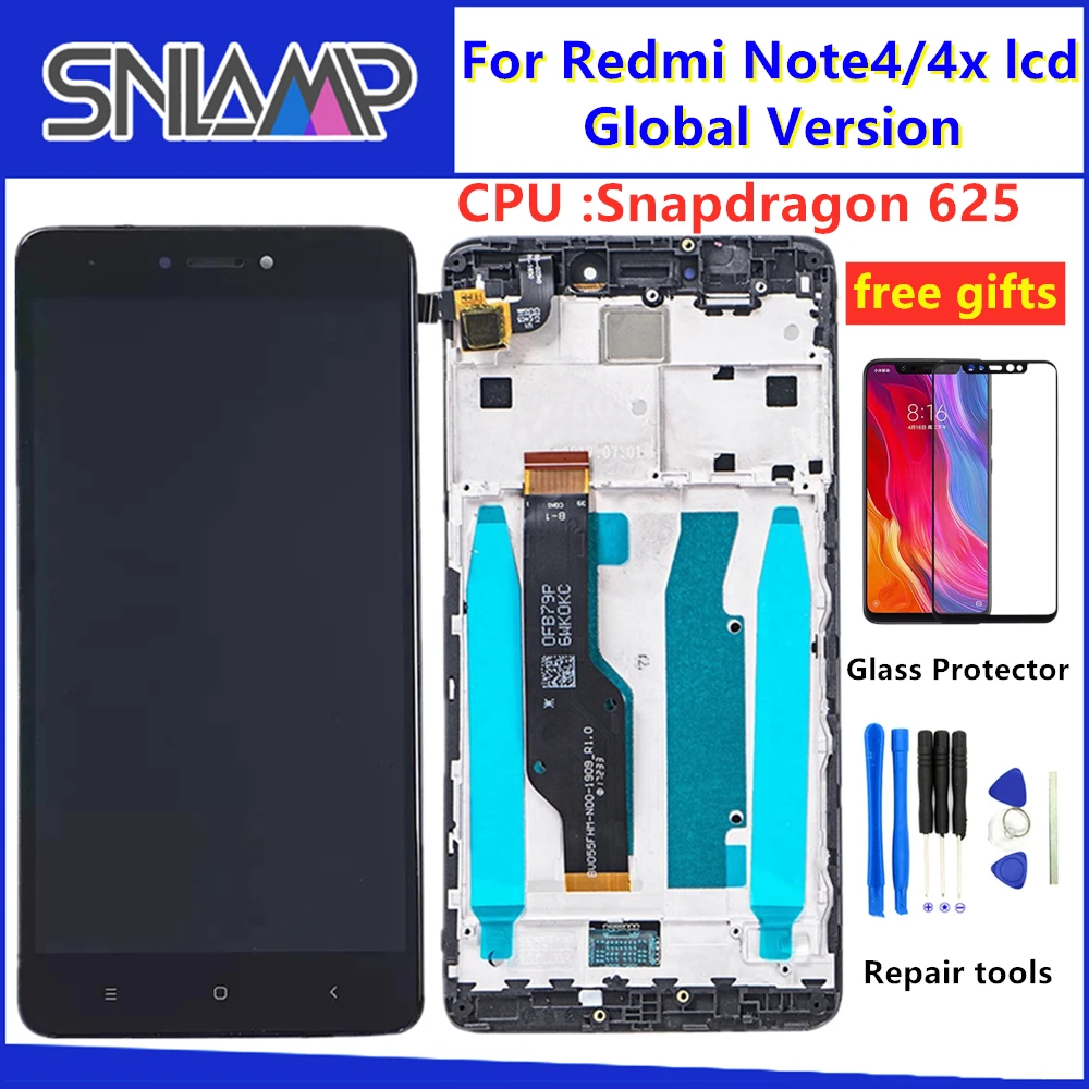 Продажа Оригинальный ЖК для Xiaomi Redmi Note 4x ЖК дисплей для Redmi версия 4 ЖК дисплей с рамкой только для глобальной версии Snapdragon 625