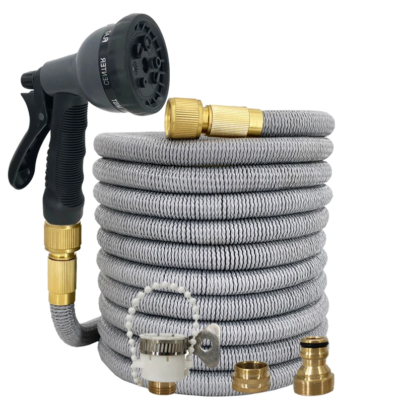 

17FT-150FT Garden Hose Expandable Magic Flexible Water Hose EU Hose Plastic Hoses Pipe With Spray Gun To Watering Car Wash Spray