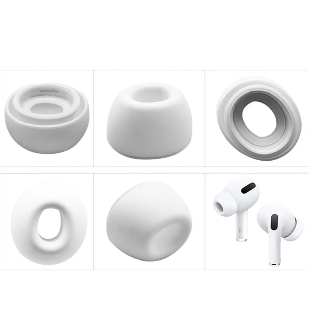 3 пары мягких силиконовых сменных ушных наконечников для Apple AirPods3 Pro, противоскользящий чехол для наушников чехол для AirPods Pro