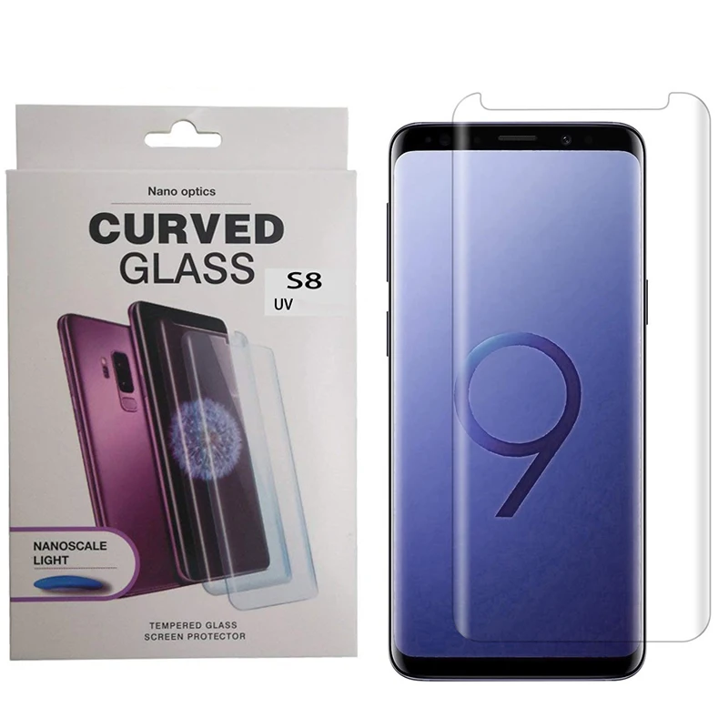 

3D Curved Full Cover Case Friendly Tempered Glass UV Nano Liquid Protector Guard For Huawei P30 P20 Mate 20 Pro RS With Package