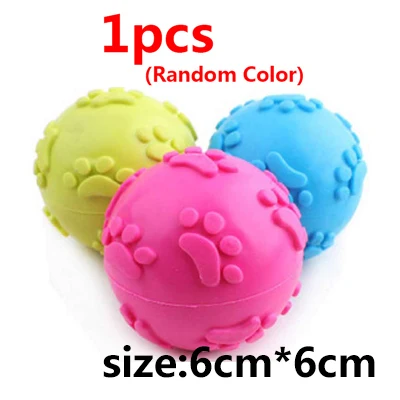 1pcs Style 14 Игрушки для собак, щенков, забавные интерактивные жевательные Игрушки для маленьких собак, устойчивые к укусам, для обучения чистке зубов, резиновая игрушка для собаки, мяч, товары для домашних животных - Цвет: 1pcs Style 14