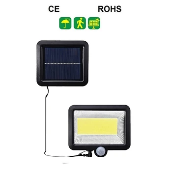 

56/30 leds Solar Panel Powered LED PIR Motion Sensor Lamp Night Light Waterproof Outdoor Garden Wall Street Security Lights spli