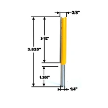 Cheap Free shipping 1Pcs 1/4" Shank Long Cleaning Bottom Router Bit Cutter CNC Woodworking Clean Bits Cheap Free shipping 1Pcs 1/4" Shank Long Cleaning Bottom Router Bit Cutter CNC Woodworking Clean Bits
