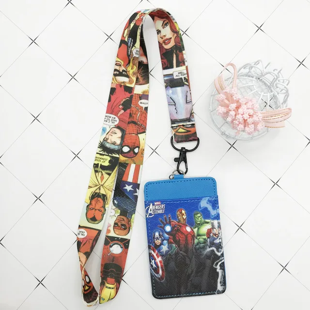 Disney Stitch PU портмоне держатель для карт брелок для ключей Ремешок для еды карта автобус Чехол для карт сумка для монет Микки Маус Сумка для документов - Цвет: 9