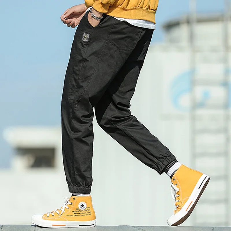 

Autumn 2019 New Style Pants Men's Korean-style Trend Loose-Fit Beam Leg Capri Pants Popular Brand Versatile Sports Harem Trouser