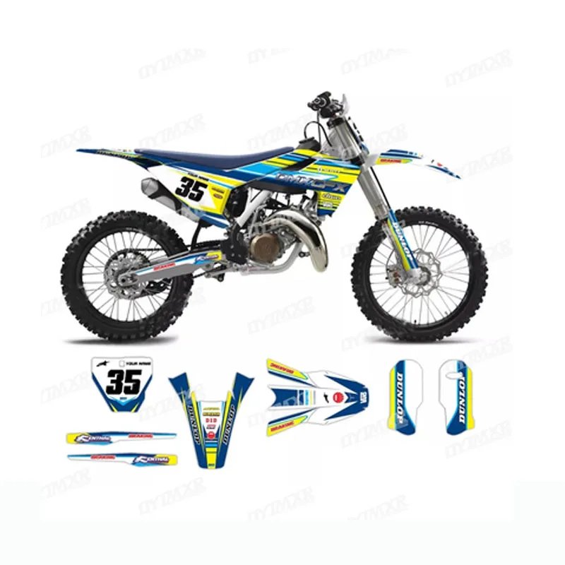 

Decals Graphics With Matching Backgounds Customize Stickers Kits For HUSQVARNA