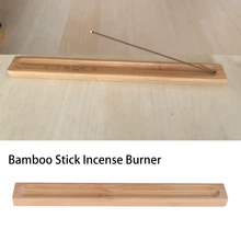 Новинка, 1 шт., ладан, курильница, палочка, держатель, пепельница, натуральный деревянный, Бамбуковая доска, элегантная, ручная работа, для украшения дома, офиса